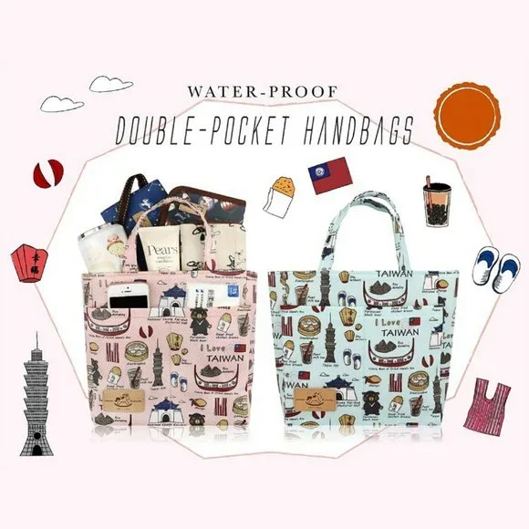 Waterproof Boba Frenchie Mini Tote Handbag Purse - Picture 5 of 9